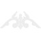 Ekena Millwork Pitch Milton Architectural Grade PVC Gable Pediment, 60"W x 30"H x 1"P (12/12) GPP060X030X100MIL - alternate 2